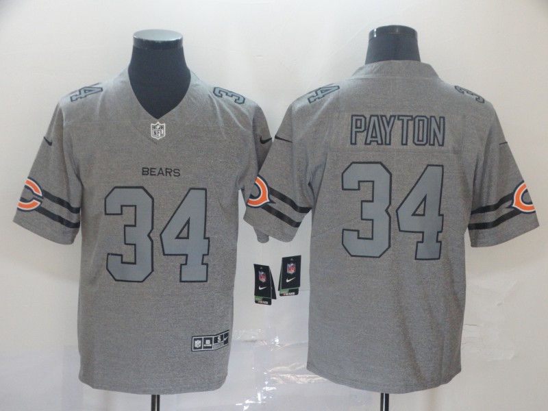 Men's Chicago Bears Walter Payton #34 Gray Jersey